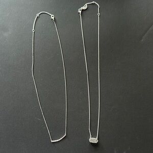 LUNA NORTE Silver Plated Brass Necklace Set